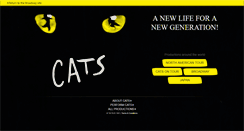 Desktop Screenshot of catsthemusical.com