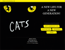 Tablet Screenshot of catsthemusical.com